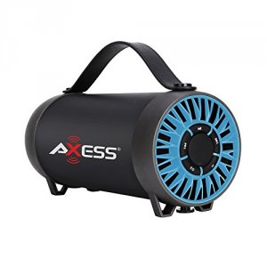 Axess SPBT1056BL Portable Bluetooth Speaker Built-in Usb Support Fm Ra