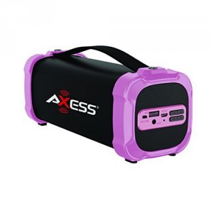 Axess SPBT1073PK Indooroutdoor Bluetooth Media Speaker 3.5mm Line-in J