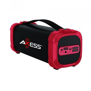 Axess SPBT1073RD Indooroutdoor Bluetooth Media Speaker 3.5mm Line-in J