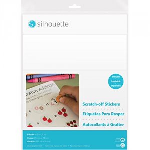 Silhouette MEDIA-SCRATCH-PRINT Scratch-off Stickersheets