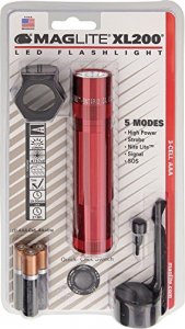 Maglite XL200S303C Xl200 3cell Aaa Led Flashlight Combo Pack- Red