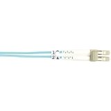 Black FO10G-003M-LCLC Fiber Patch Cable 3m 10 Gig Lc To Lc Aqu