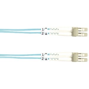 Black FO10G-005M-LCLC Fiber Patch Cable 5m 10 Gig Lc To Lc Aqu