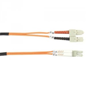 Black FO625-010M-SCLC Fiber Patch Cable 10m Mm 625 Sc To Lc