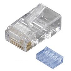 Black FMTP6-R2-25PAK Cat6 Modular Plugs, Rj-45, 25-pack