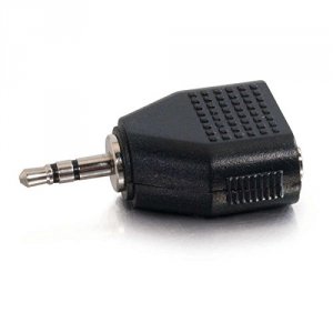 C2g 40641 3.5mm Stereo Male To Dual 3.5mm Stereo Female Adapter