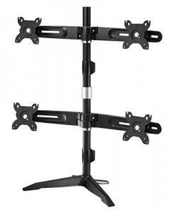 Amer AMR4SU Quad Lcdled Monitor Mount Supports Up To 4 Monitors That A