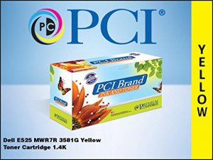 Pci 593-BBJW-PCI Dell E525 Yellow Toner Cartridge - Mwr7r (3581g)