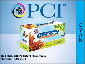 Pci 593-BBJU-PCI Dell E525 Vr3nv H5wfx Cyan Toner Ctg