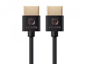 Monoprice 13580 3ft Slim Series High Speed Hdmi, Black