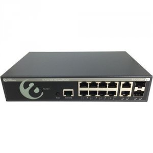 Amer SS2GD10 10 Port Layer2+  Layer3 Lite Gigabit Ethernet Switch. 8 P