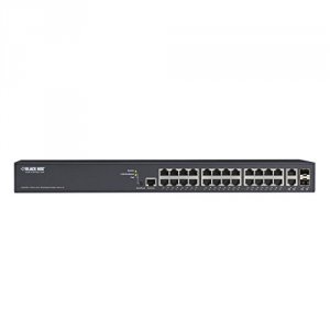 Black LPB2926A Gigabit Poe+ Mnged Switch  Mediacento Controller 26-por