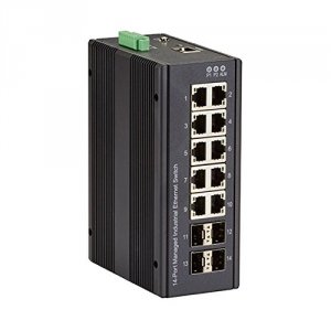 Black LIG1014A Industrial Managed Gigabit Ethernet Switch - (10) Rj-45