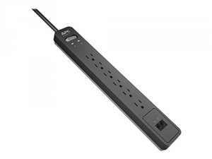 Apc PE6T Apc Power Strip Essential Surgearrest  6 Outlets Phone Protec