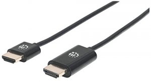 Manhattan 394383 15 Ft Ultra-thin Hdmi 3d, 4k, Cable