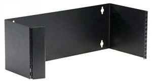 Black JPM080-R4 Wallmount Patch Panel Bracket -4u (7.0in