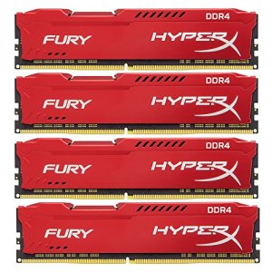 Kingston HX421C14FR2K4/32 Hyperx Fury Red 32gb (8gb X4) Ddr4 2133mhz R