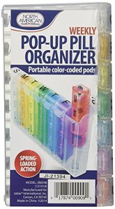 Jobar JB6548 Popup Weekly Pill Organizer