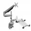 Loctek D7DP Single Monitor And Laptop Mount, Aluminum, Gas Spring. Sup