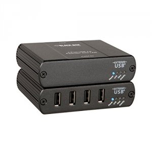 Black IC408A-R2 4 Port Usb 2.0 Extender Lan Or Direct Co