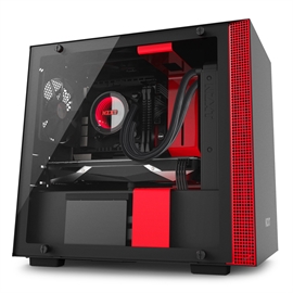 Nzxt CA-H200W-BR Case H200i Mini-itx Mini Tower No Power Supply 00(1) 