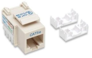 Intellinet 210188 Cat5e Ivory Keystone Jack Utp