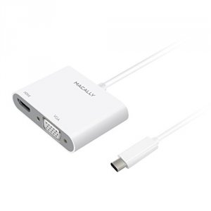 Macally UCVH4K Usb-c To Vga  Hdmi 4k