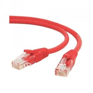 Unirise PC5E-02F-RED-S 2ft Red Cat5e Patch Cable, Utp, Snagless