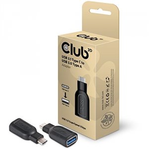 Club CAA-1521 Connects Usb Type A Devices To Usb 3.1 Type C Enabled La