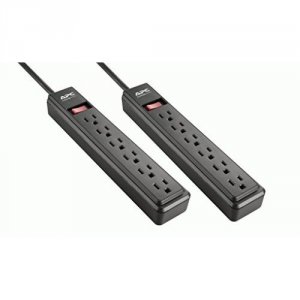 Apc PZ62BDP Apc Ups  Power Strip 2 Foot 6 Outlet 120v Dual Pack Black 