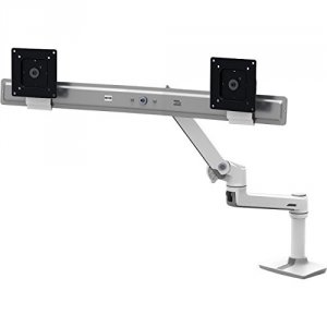 Ergotron 45-489-026 Lx Desk Dual Direct Arm Polished Aluminum