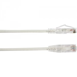 Black C6APC28-WH-05 Slim-net Cat6a Patch Cable White 5ft