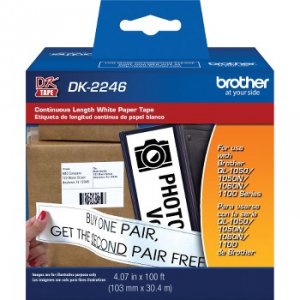 Brother DK-2246 Multipurpose Label - White - Paper - 1  Roll