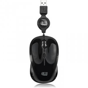 Adesso IMOUSE S8B Mouse Imouse S8b Usb Illuminated Mini Mouse Black Wi