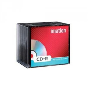 Imation 29908 Cd-r, 80 Min, , 700mb, 52x White Thermal Hub Printable,1