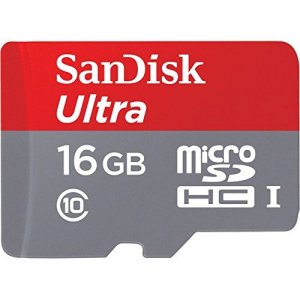 Western SDSQUNC-016G-AN6IA Sandisk Ultra Microsdhc Memory Card, 16gb, 