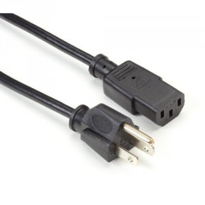 Black EPXR19 Us Power Cord 12 Ft