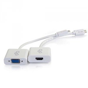 C2g 30003 Usb-c To Hdmi Or Vga Audiovideo Adapter Kit For Apple Macboo