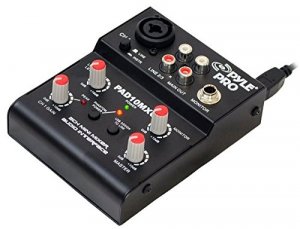 Pyle PAD10MXU 2ch Mini Mixer W Usb Audio     Interface