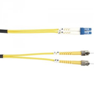 Black FOSM-010M-STLC 10m Fiber Stlc Patch Cable     9micron Single-mod