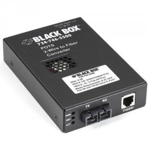 Black TE164A-R2 Pots 2 Wire Fxs To Single Mode Fiber Sc Conv