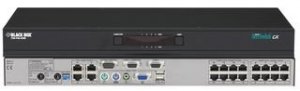 Black KV0424A-R2 Catx Kvm Switch 4 Users By 24 S