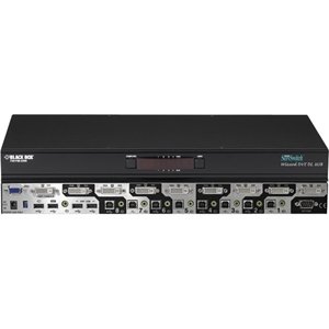 Black KV2008A 8 Port Dual Link Kvm Dvi Usb +