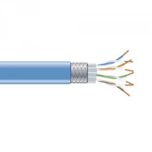 Black EYNC770A-1000 Category 7 Sftp Bulk Cable, Solid, 1000