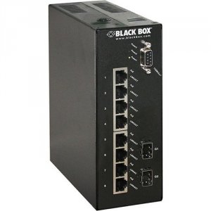 Black LEH1008A 8port 10 100 Poe Hard Mgd Ethernet Switch