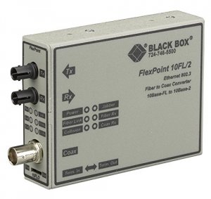 Black LMC211A-SM Flexpoint 10base-fl To Bnc Media Convert