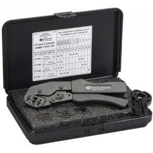 Black FT154A Coax Crimp Tool Kit With Four Dies (rg-8