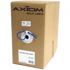 Axiom C6BCS-Y1000-AX Cat6 23awg 4-pair Solid Conductor 550mhz Bulk Cab