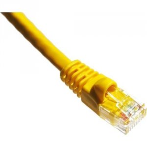 Axiom C6AMB-Y1-AX 1ft Cat6a 650mhz Patch Cable Molded Boot (yellow)