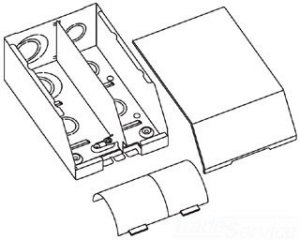 C2g 16190 Wiremold 2400 Divided Entrance End Fitti